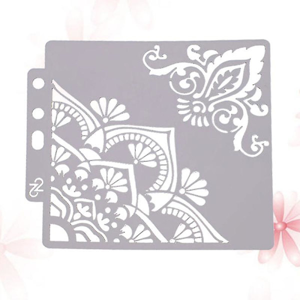 Piirustuskaava, valikoima kuvioita, ontto taidemaalauspohja askarteluun, scrapbookingiin, DIY-kakkukoristeluun (s69)