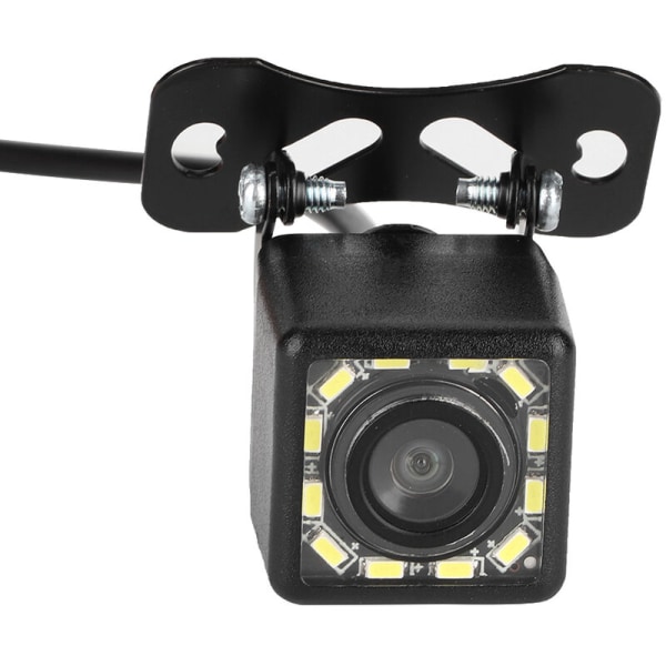 Backkamera för bil, HD-kamera, 12 lysdioder, mörkerseende, omvänd parkeringsmonitor, CCD, IP 67, vattentät