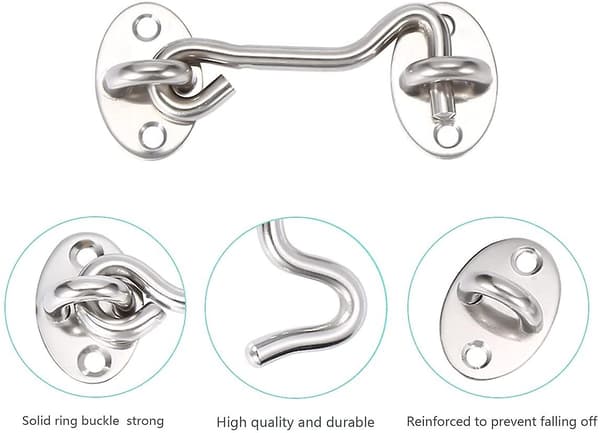 4-siffrig kombinationshänglås för skola (2-pack, silver)