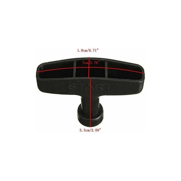 Startrep och handtag kompatibel med Briggs & Stratton 992366 600-serie gräsklippare (3-pack)