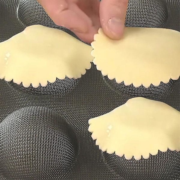 6 huller Non-stick silikone rund brød hamburger bageri form bageplade bakke (som vist)