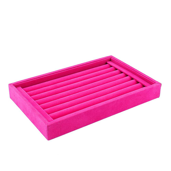 Ring Smycken Display Förvaringslåda Bricka Väska Organizer för Slipsklämma Örhängen.