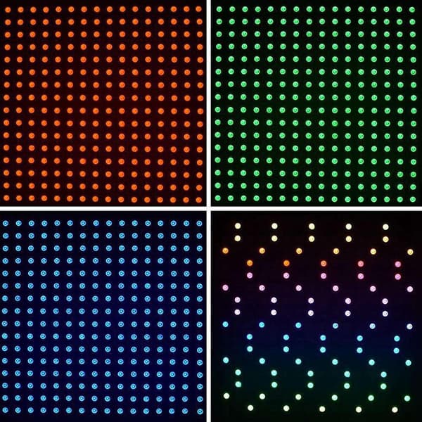 3 st 16x16 Sk6812 Ws2812b Adresserbar Flexibel LED-panel Pixelskärm Digital Pixelskärm Dc5v
