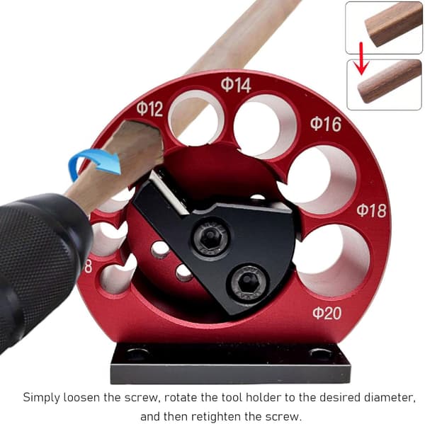 Dybelmaker Jig 8-20 mm – Justerbar rundstokkutter med blader