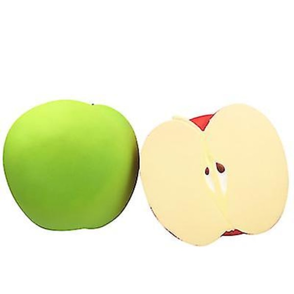 Stor størrelse æble langsom rebound legetøj squishy vent dekompression pu legetøj（24cm*23cm*13cm，rød）