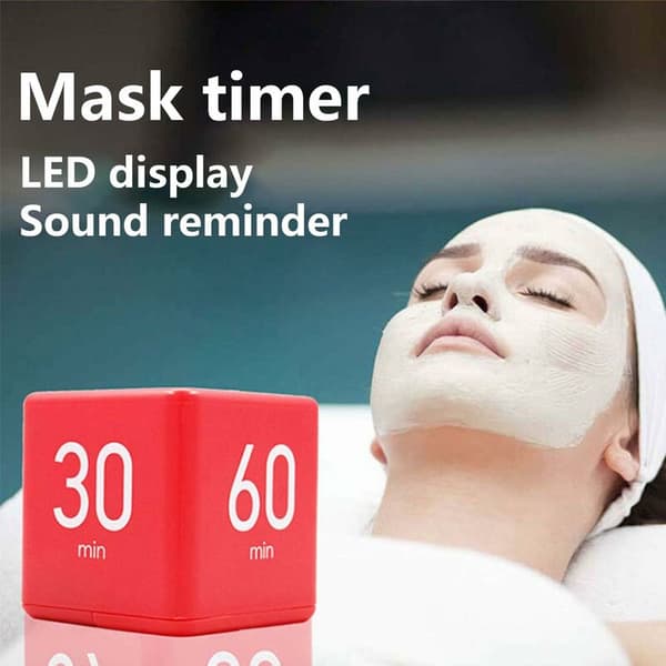 Kök timer kub timer stoppur och nedräkningstimer för kök matlagning kurs träning LED-display röd