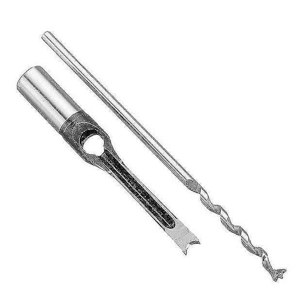 6.4/8/9.5/12.7mm Vridborr Bits Träbearbetning Borrverktyg Kit Set Fyrkantig Auger Mejsling Borr Set Fyrkantigt Hål