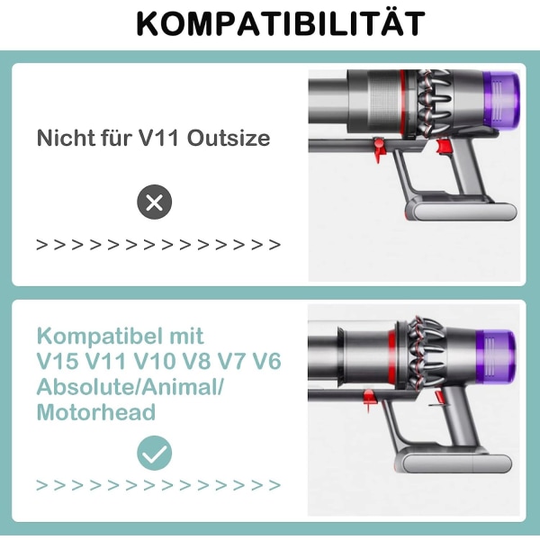 Bryterholder A for V11 V15 V10 V8 V7 V6 - Feste bryterholdertilbehør for Dyson, startknapp ikke for V11 Outsize
