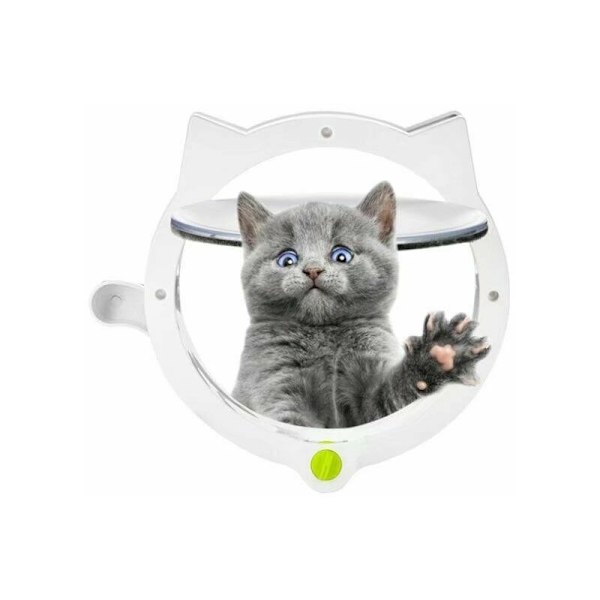 Kattlucka Kattlucka Hål för hundlucka Katt- och hundingång och utgångsdörr Speciell installation av husdjursdörr (vit)
