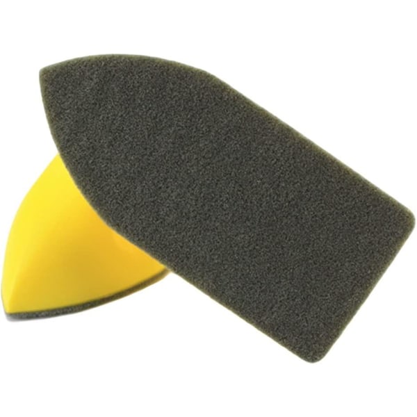 Rensebørste i skinn Nanometer rengjøringsbørste for kjøretøy Rengjøringsbørste for innendørs sofa (2 stk, gul)