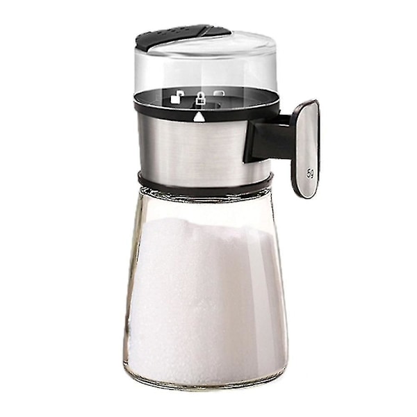 1 st trycktyp saltdispenser salt sockerflaska kryddpeppar shaker kryddburk trycktyp burk kök