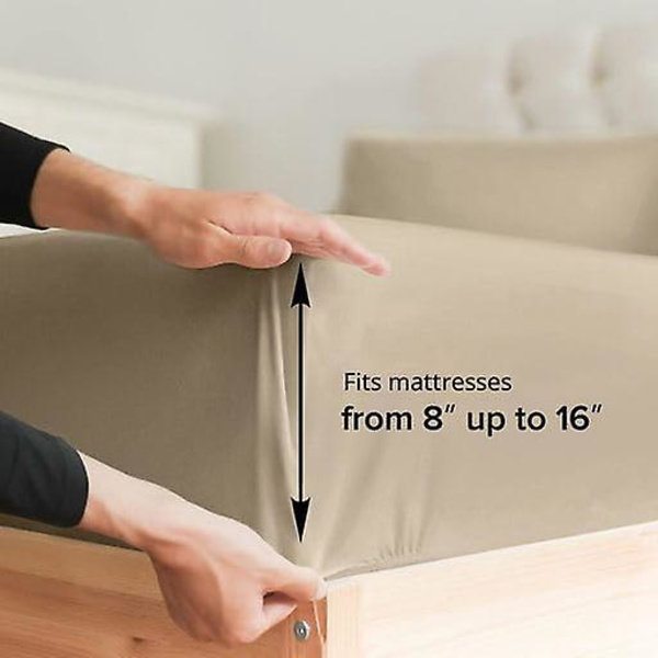 Twin Xl lakanset - Andningsbara och kylande lakan - Sängkläder för högskolehem - Hotell lyxiga lakan - Extra mjuka lakan för barn och tonåringar - Djup P