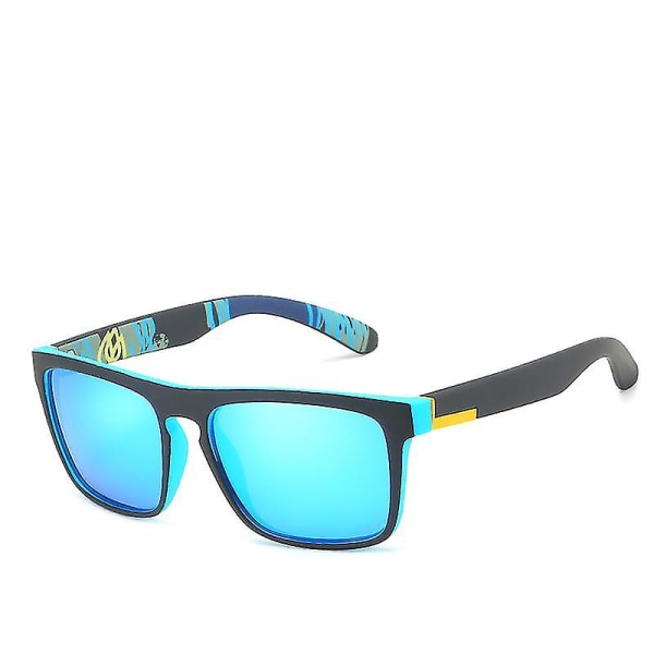 Mode Solglasögon Polariserade Män Kvinnor Coolt Fiske Golfglasögon Glasögon Utomhussportglasögon Solglasögon (2st, blå, svart) Jinxiu