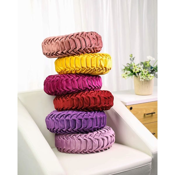Sovan koriste 3d kurpitsa pyöreä samettityyny 15\"x15\" vaalean violetti (15\"L*15\"W, vaalean violetti)