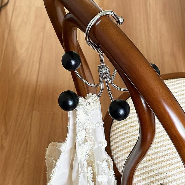 Multifunktionelt drejeligt krog 5 kroge (sort)