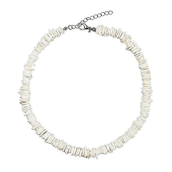 Skjell Choker Halskjede Justerbar Hvit Clam Chips Seashell Hawaiian Summer Beach Smykker
