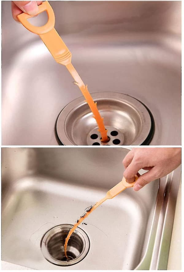 6pack Clog Remover Drain Relief Cleaner Tool, diskbänk Drain Cleaning Brush