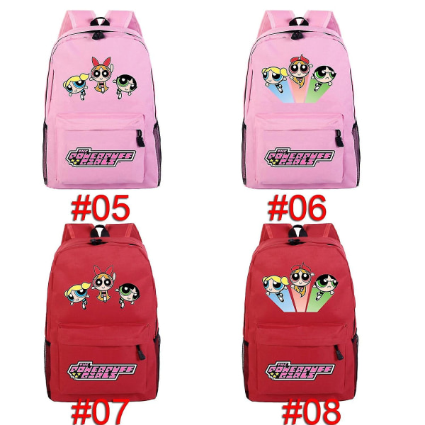 Powerpuff Girls -lastentarha reppu lapsille koululaukut B