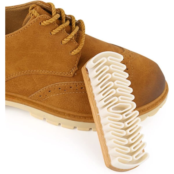 Mocka & Nubuck Rengöringsborste, Slitstark Crepe Borste Rengör Alla Mocka Nubuck Läder (1st, Trä Färg)