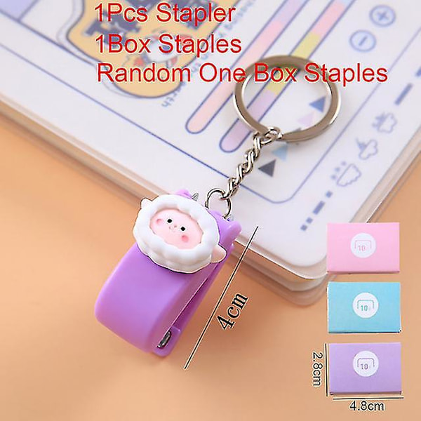 Kawaii tecknade djur Mini bärbar | Kontorsmaterial Skolmaterial - Bärbar -（Vit Får）