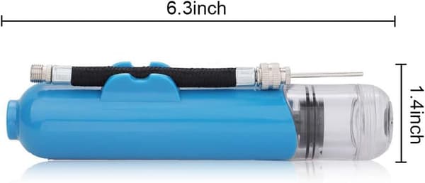 1 st bollpump, bärbar tvåvägs snabb luftpump Blå