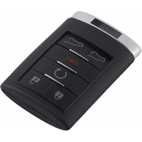 Ersättning 6 knappar Smart Keyless Remote Key Shell Case för Cadillac Escalade