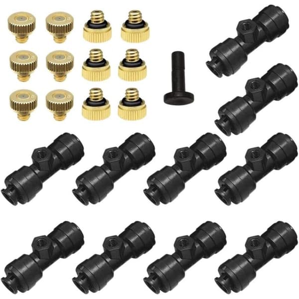 Dimmunstyckessats Dimmunstycken för terrassdimsystem Utomhuskylsystem Trädgårdsdimma