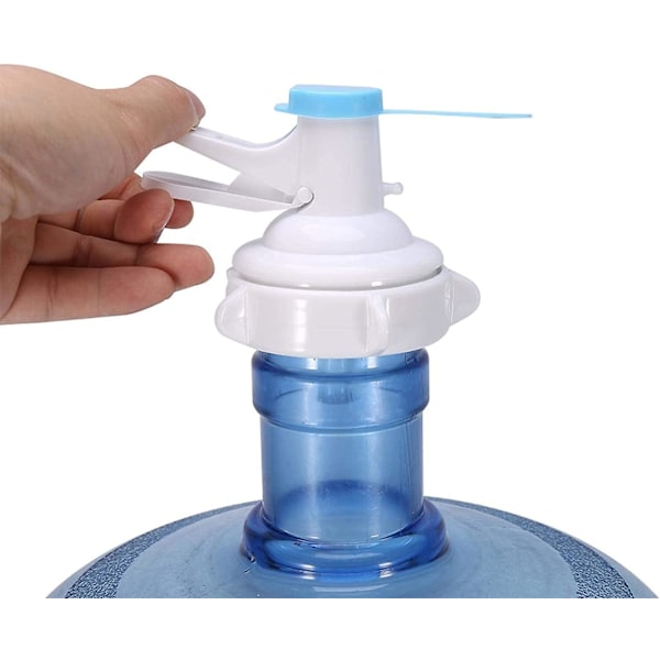 Dispenserpump, manuell pump för dryckesflaskor med 5 gallon med drickpipa och dammskydd, lämplig för 55 mm dricksflaskor