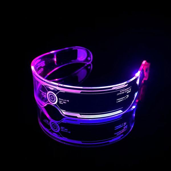 LED Light Up Glasögon för vuxna, Party Bar Music Festival C