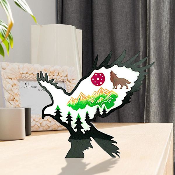 Beibei - Silikoniset eläinhartsit epoksimuotit, 3d metsäeläinten siluettivalumuotti epoksille, jossa susi, norsu, karhu, hevonen, hirvi, kotka DIY-töihin
