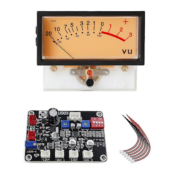 Vu Meter Header Power Amplifier Panel Dual Analog Vu Meter