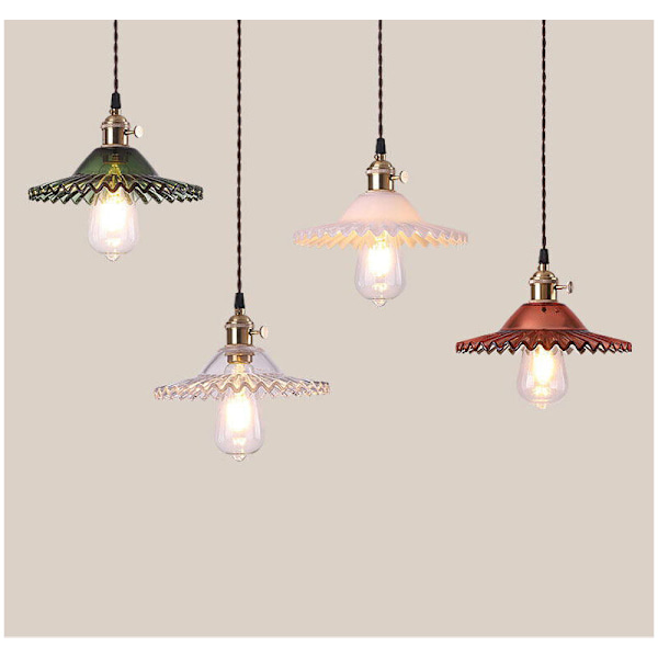E27 industriella retro glaslampor - hängande reflekterande taklampor reflekterande taklampor