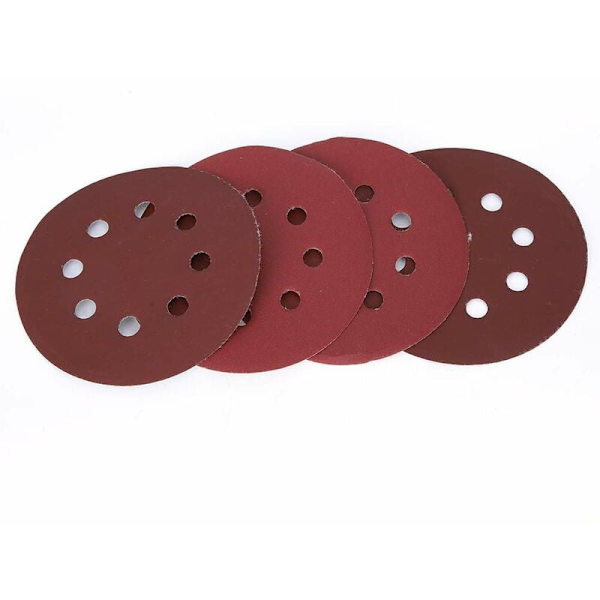 5 tum sandpapper, 100 stycken sandpapper slipningsskivor för polering och slipning (1200 mesh)
