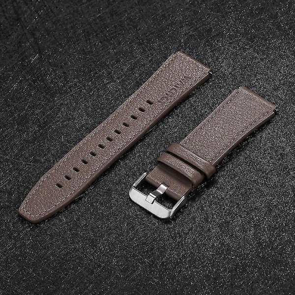 Läderband Rem Armband Ersätt Snabb Se Hu Klocka Grå