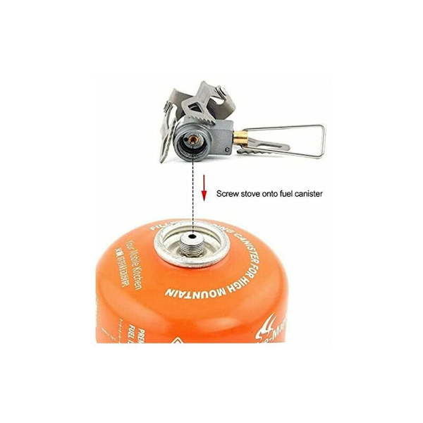 26g Triumph Ultralätt Spis Titanlegering Camping Gaskamin Utomhus Spis Gaskamin Miniatyr Bärbar Picknick Spis