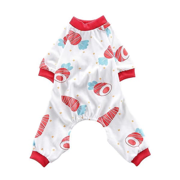 1 stk. kæledyrstøj vinter efterår varmt blødt nuttet kostume pyjamas til hund