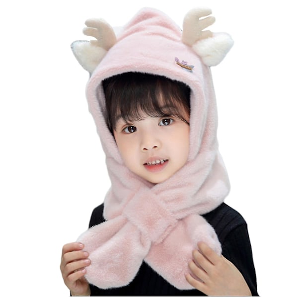 Fashion Children's Winter Soft Plush Non Bullet Cute Warm Hat