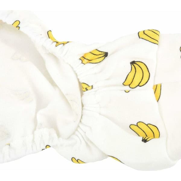 Bomullshundpyjamas Söt Tryck Bananmönster Medium