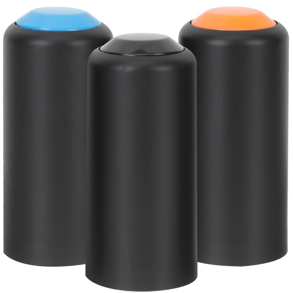 3 stk. mikrofonbatterideksler, mikrofonbatteriskru på lokk, kompatibel med Shure Pgx2/slx2/pg58/sm58/beta58（7.7x3.6cm）