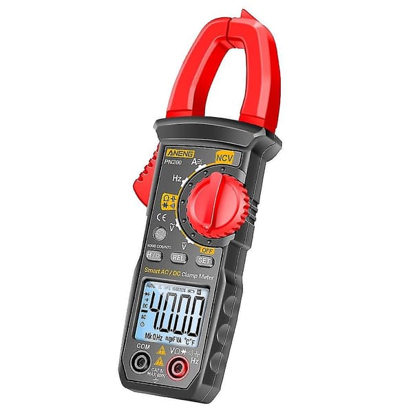 Digitalt klemmemåler Multimeter 4000 teller Amp Volt Tester Auto-ranging Ncv