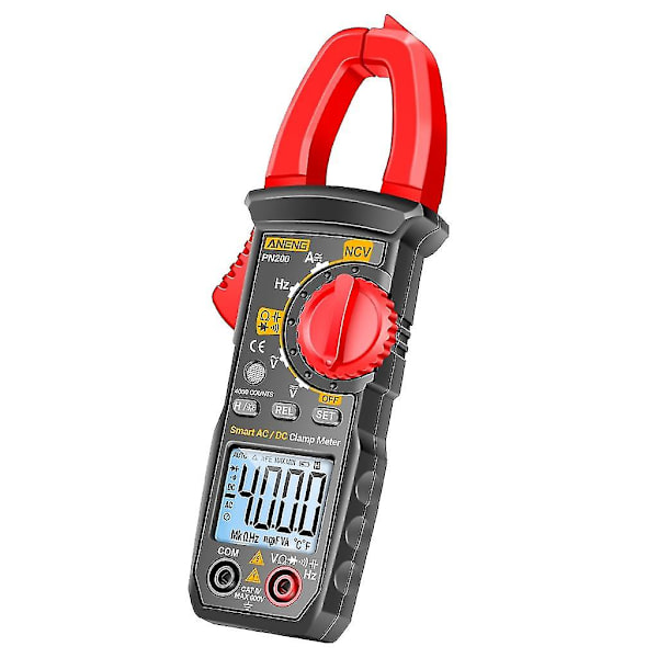 Digitalt tangamperemeter Multimeter 4000 tællinger Amp Voltmeter Tester Auto-ranging Ncv