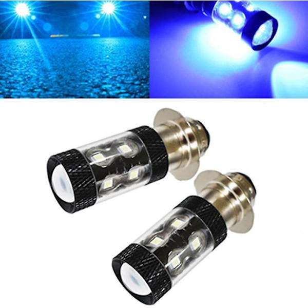 H6m LED-frontlykter for Yamaha Atv thsinde blått lys