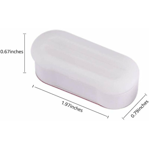 Sats med 4 bidétoalettsits stötfångare med starkt lim Vita toalettsits stötfångare med starkt lim (4 st) Toalettstång stötfångare per styck (4-pack)