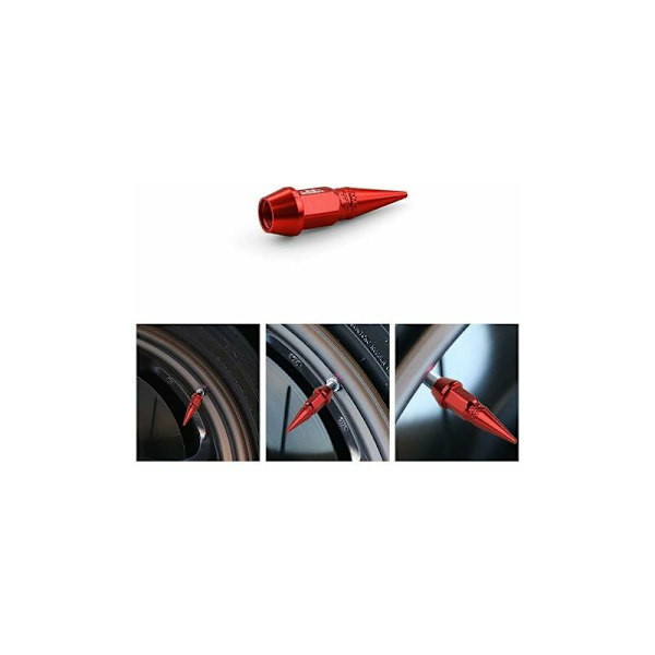 VBADDM 4 st ventilhattar i aluminium, cykelventilhattar, hjuldammskydd, motorcykelventilhattar, automatiska luftventilhattar, lila DOPA