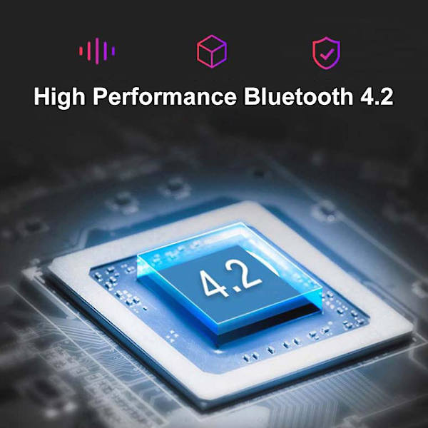 4.2 Alarmklockradio Bluetooth-högtalare med dubbel snooze-klocka USB