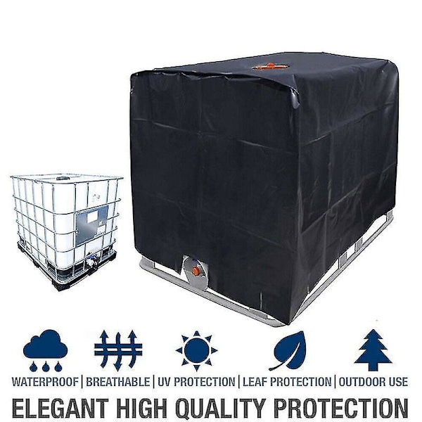 Aurinkosuoja Bche sadeveden varaukseen 1000l - Ibc musta - 120*100*116cm,