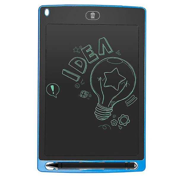8,5 tommers LCD tegnebrett Doodle Tablet pedagogisk læring håndskrift Pad (Blå)