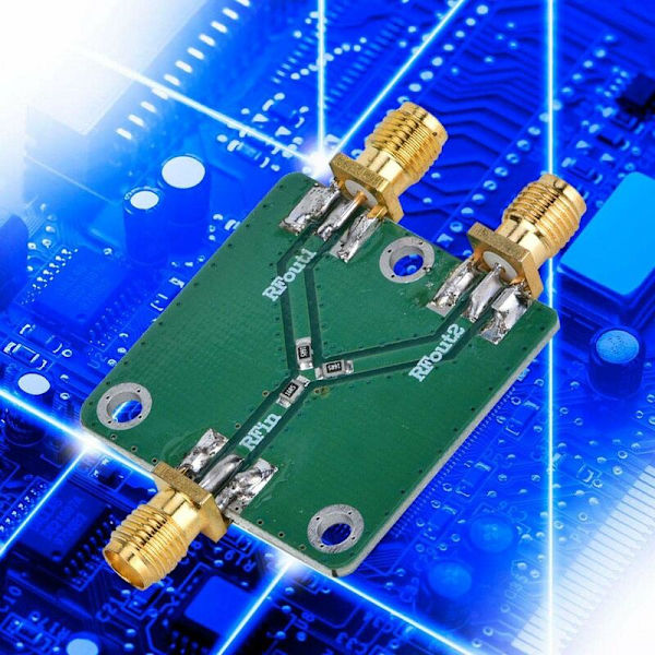 Motståndseffektdelare 1 till 2 RF Mikrovågsdelare Splittermodul DC-5G 6dB