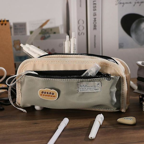 Pencil Case med stor kapacitet, koreansk brevpapir, blyantpose, trousse, skoleartikler, Estuche Escolar, penneetui, lærredspenalet | | -