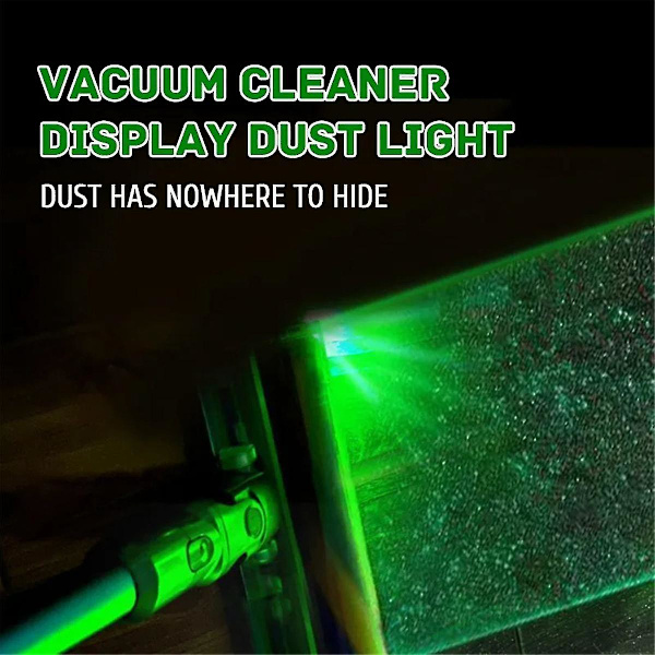 Universaali imurin osat - Laser LED -valot tekevät pölyn selvästi näkyväksi valon alla